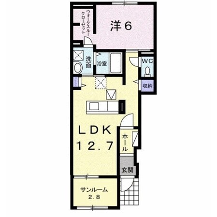 西牟田駅 徒歩74分 1階の物件間取画像